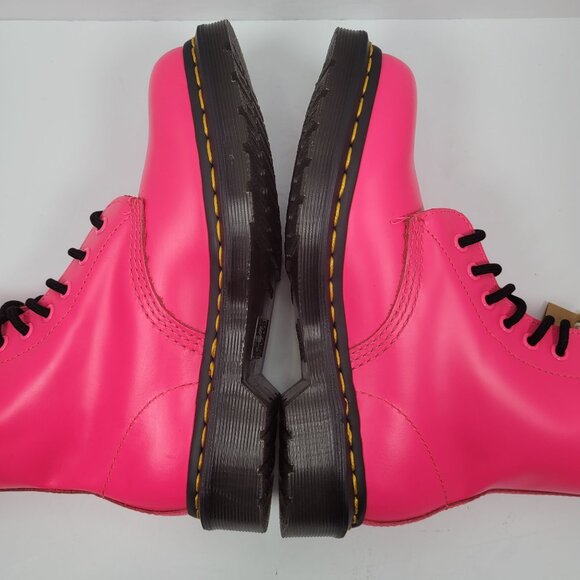 Dr. Martens Women's Pink Smooth 1460 Leather Lace Up Boots US Size 5 NWT - Picture 7 of 10